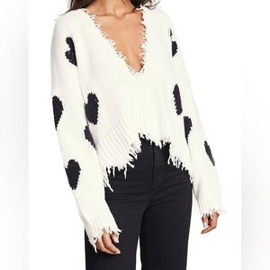 WILDFOX Palmetto Hearts Sweater